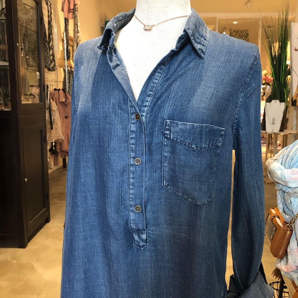 Chambray tunic